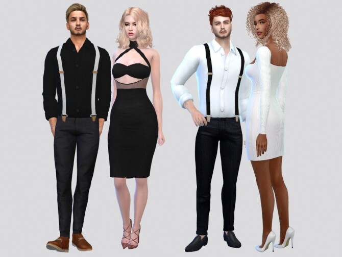Sims 4 Mister Suspender Top by McLayneSims at TSR