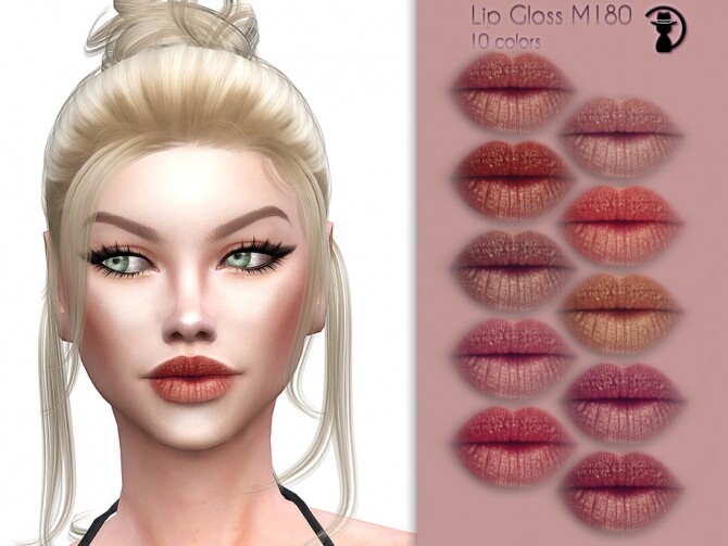 Sims 4 Lip Gloss M180 by turksimmer at TSR