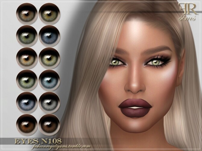 Sims 4 FRS Eyes N108 by FashionRoyaltySims at TSR