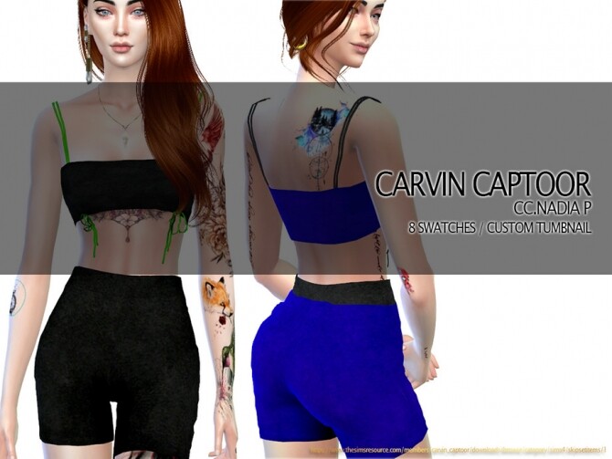 Sims 4 Nadia P shorts by carvin captoor at TSR
