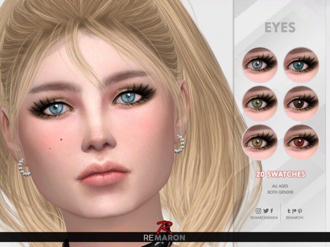 Sims 4 Realistic Eyes N14 All ages by remaron at TSR