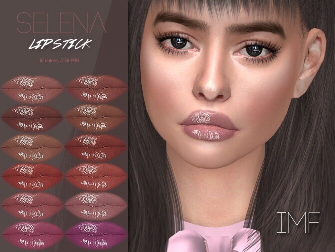 Sims 4 IMF Selena Lipstick N.290 by IzzieMcFire at TSR