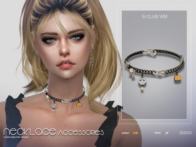 Sims 4 Necklace 202023 by S Club WM at TSR