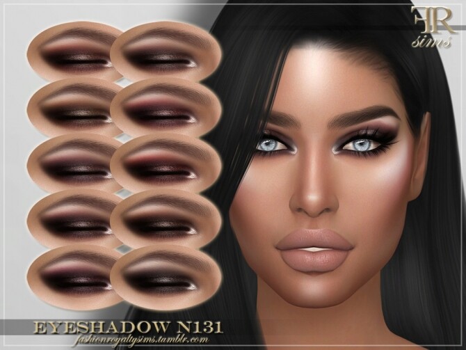 Sims 4 FRS Eyeshadow N131 by FashionRoyaltySims at TSR