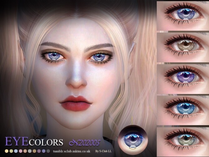 Sims 4 Eyecolors 202005 by S Club LL at TSR