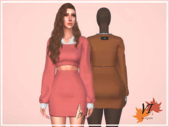 Top I Autumn Vi By Viy Sims At Tsr Sims 4 Updates