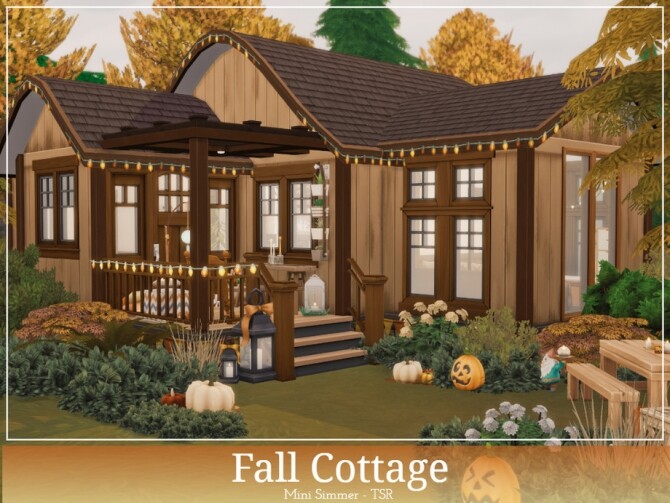 Sims 4 Fall Cottage by Mini Simmer at TSR