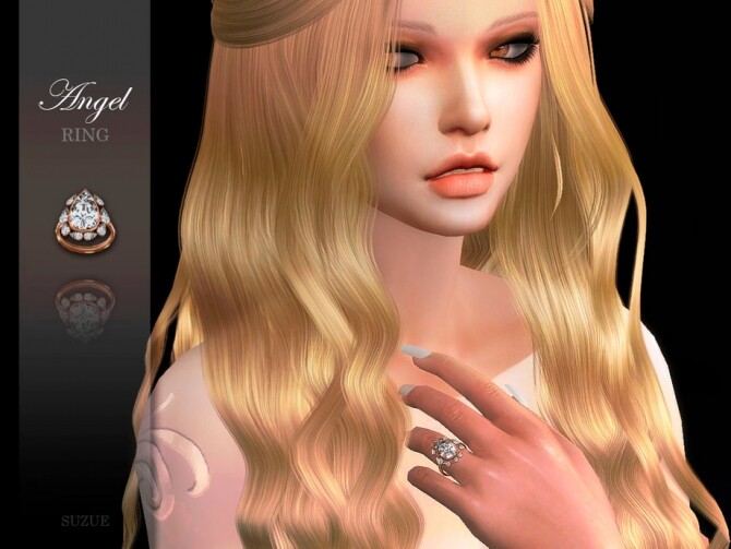Sims 4 Angel Ring by Suzue at TSR