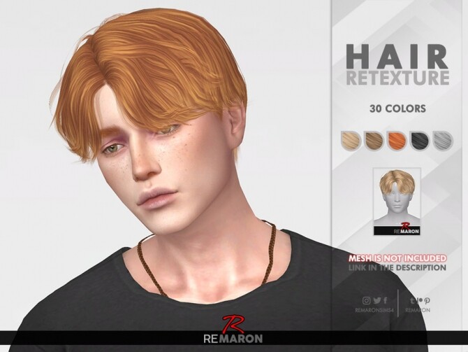 Sims 4 Dandelion Hair Retexture by remaron at TSR