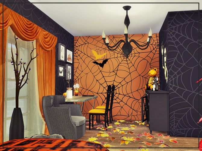 Halloween Bedroom By Danuta720 At TSR Sims 4 Updates   5126 