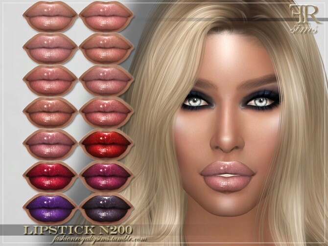 Sims 4 FRS Lipstick N200 by FashionRoyaltySims at TSR