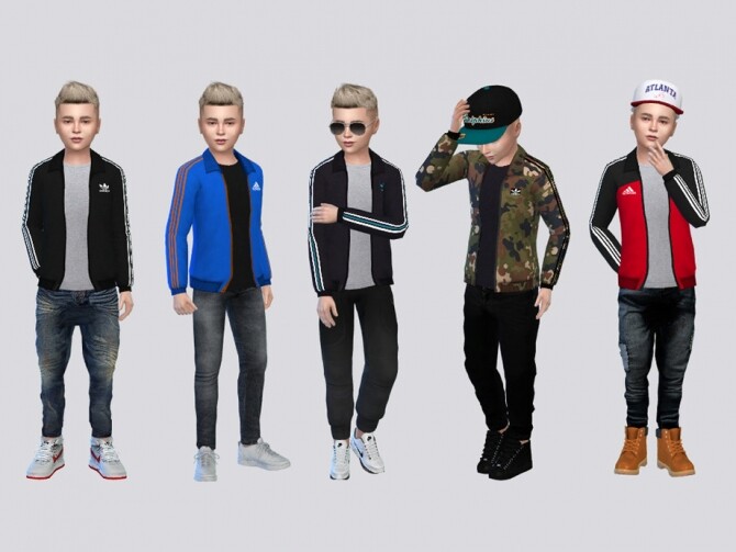 Sims 4 Track Jacket Kids by McLayneSims at TSR