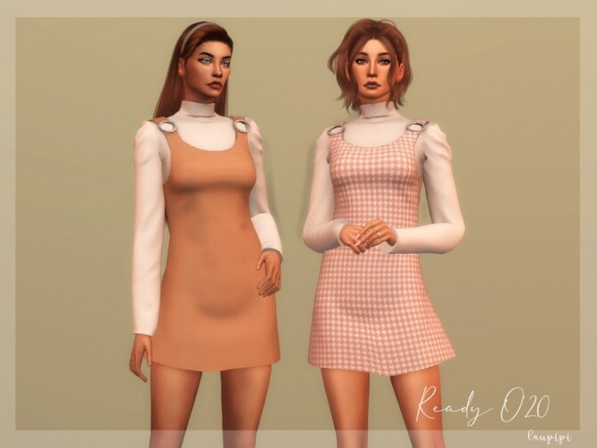 Sims 4 Dress DR352 by laupipi at TSR