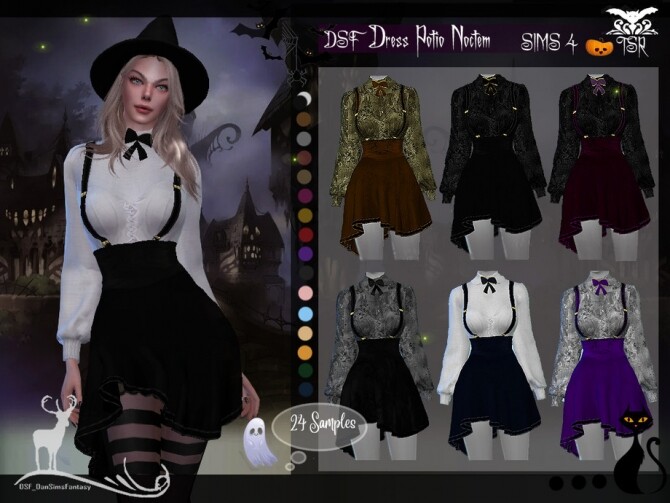 DSF Dress Potio Noctem by DanSimsFantasy at TSR » Sims 4 Updates