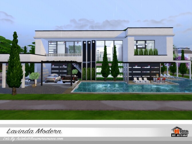 Sims 4 Lavinda Modern Home NoCC by autaki at TSR