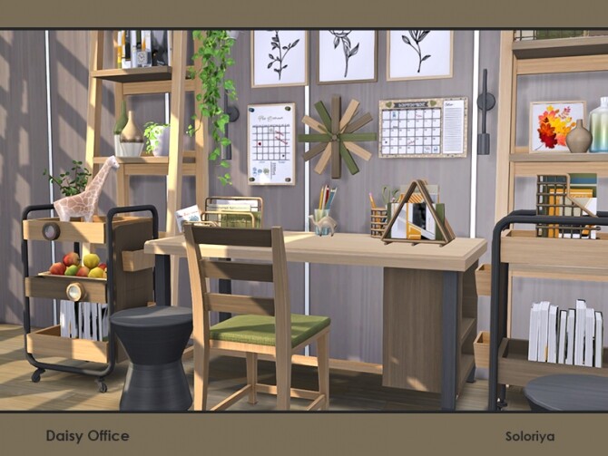Sims 4 Daisy Office by soloriya at TSR