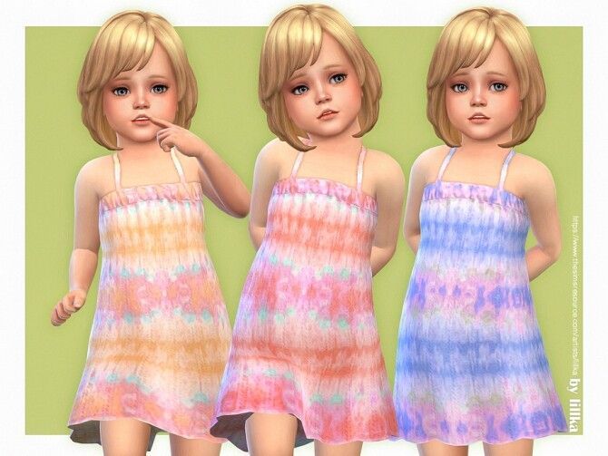 Sims 4 Sunny Dress by lillka at TSR