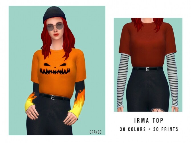 Sims 4 Irma Top by OranosTR at TSR