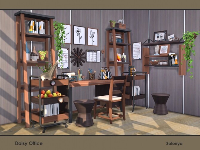 Sims 4 Daisy Office by soloriya at TSR