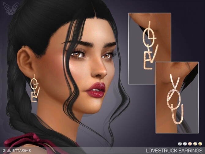 Sims 4 Lovestruck Earrings by feyona at TSR