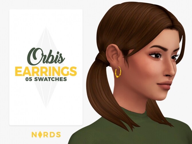 Sims 4 Orbis Earrings by Nords at TSR