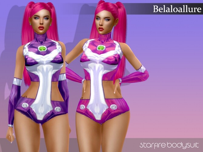 Sims 4 Starfire inspired bodysuit by belal1997 at TSR