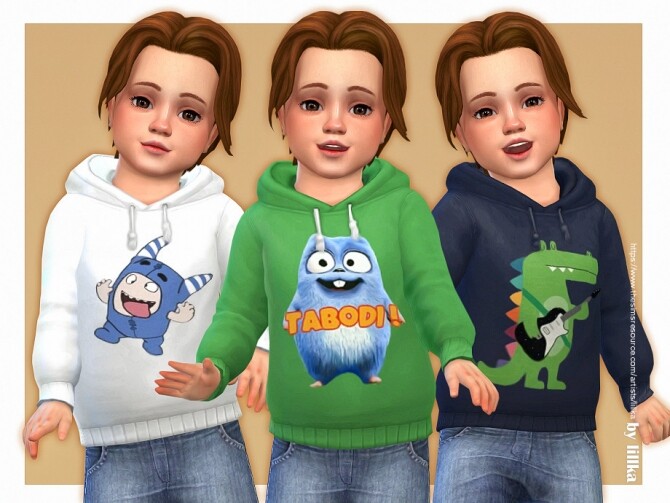 Sims 4 Hoodie for Toddler Boys 08 by lillka at TSR