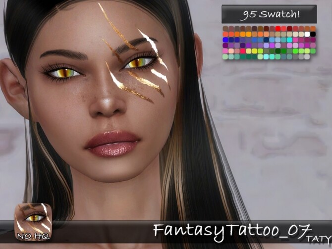 Sims 4 Fantasy Tattoo 07 by tatygagg at TSR