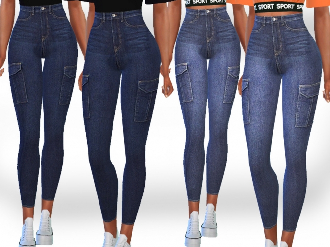 Female Side Pocket Skinny Fit Jeans by Saliwa at TSR » Sims 4 Updates