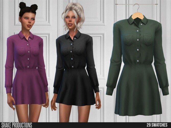 Sims 4 550 Dress by ShakeProductions at TSR