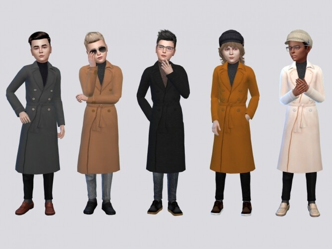 Sims 4 Heinrich Winter Coat Kids by McLayneSims at TSR