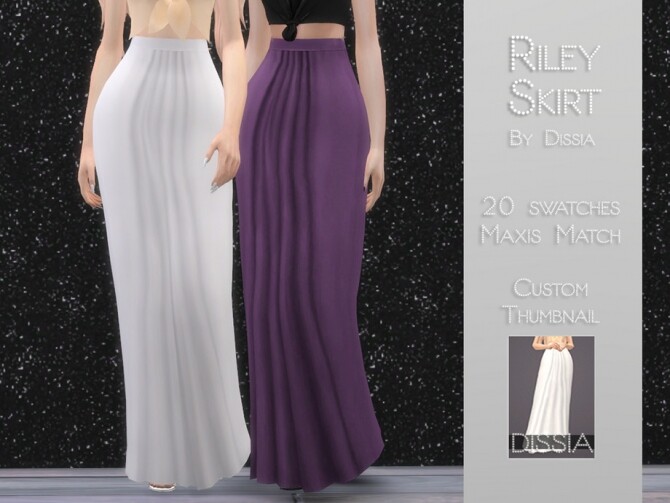 Sims 4 Riley Skirt by Dissia at TSR
