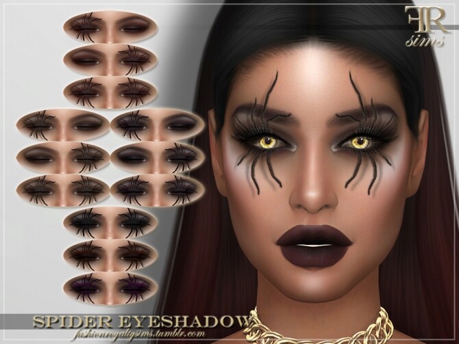 Sims 4 FRS Spider Eyeshadow by FashionRoyaltySims at TSR