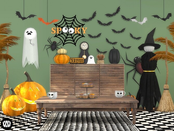 Sims 4 Hafnium Halloween Decorations by wondymoon at TSR