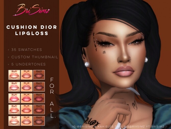 Sims 4 CUSHION Lipgloss by BriSimz at TSR
