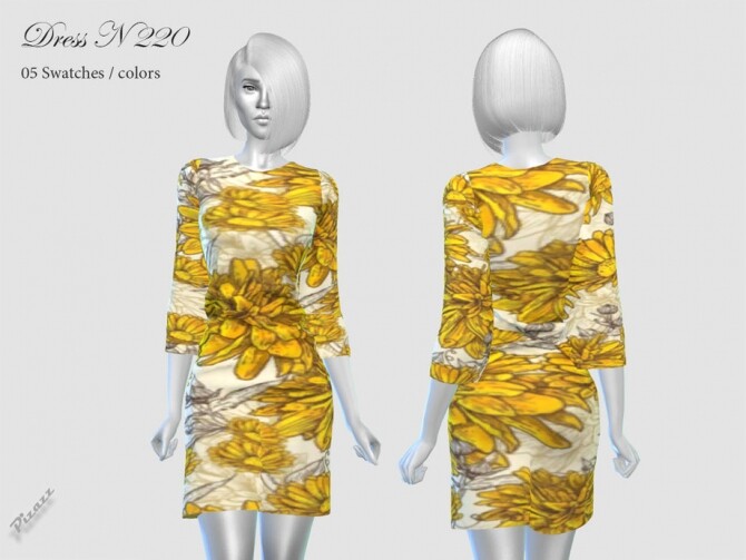 Sims 4 DRESS N 220 by pizazz at TSR