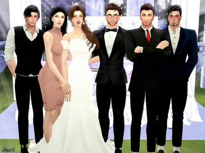 Sims 4 Wedding Party II Pose Pack by Beto ae0 at TSR
