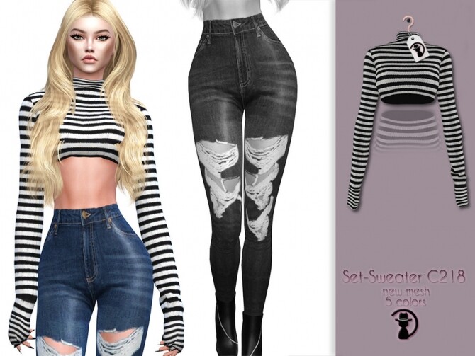Sims 4 Sweater C218 by turksimmer at TSR