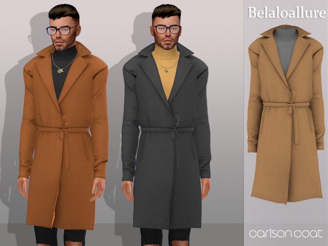 Sims 4 Belaloallure Carlson coat by belal1997 at TSR