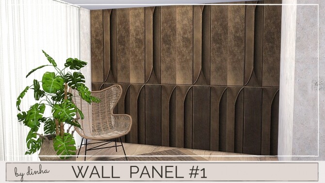 Sims 4 Wall Panel #1   5 Swatches at Dinha Gamer
