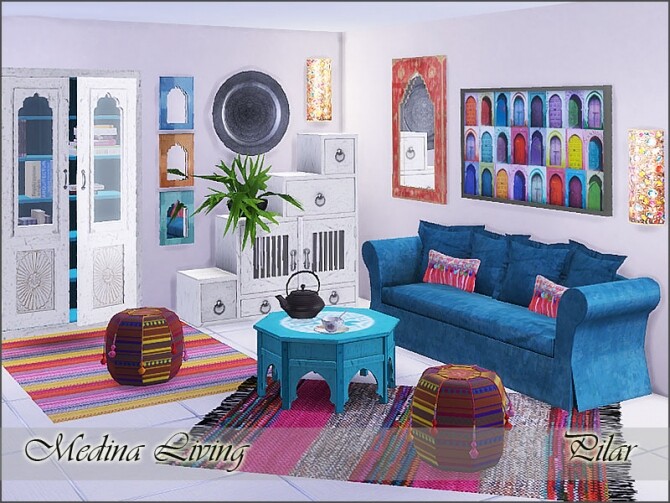Sims 4 Medina Living by Pilar at TSR