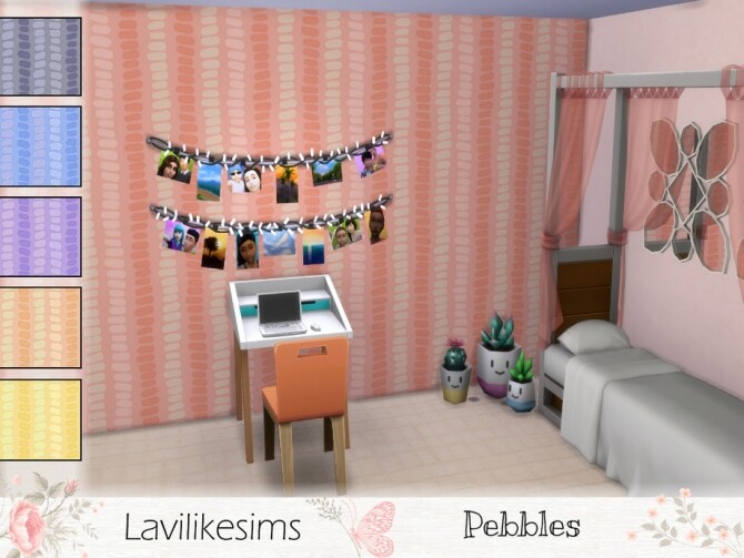 Sims 4 Pebbles wallpaper by lavilikesims at TSR