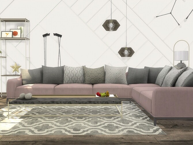 Sims 4 Yuba Living Room by ArtVitalex at TSR