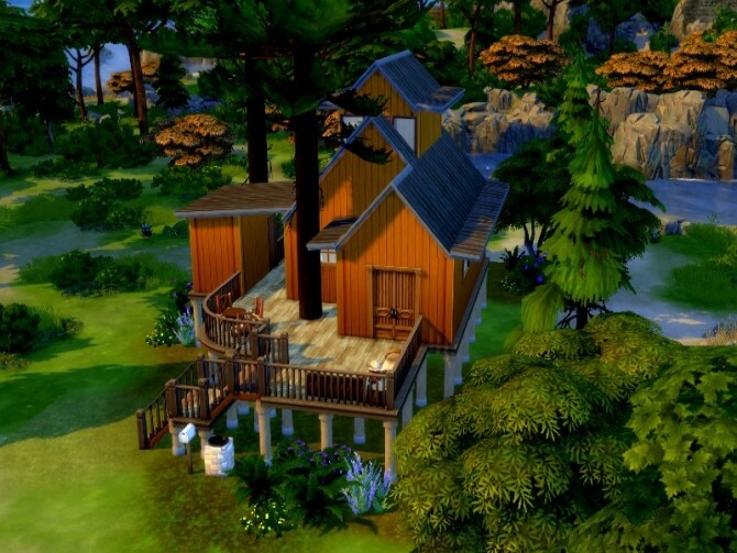 Sims 4 Maple Outdoor retreat by GenkaiHaretsu at TSR