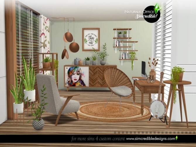 Sims 4 Naturalis Office by SIMcredible at TSR