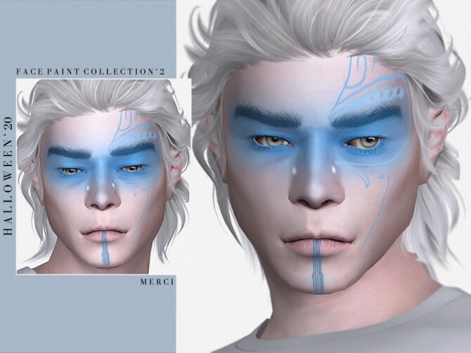 Sims 4 Halloween20 Face Paint Collection2 by Merci at TSR