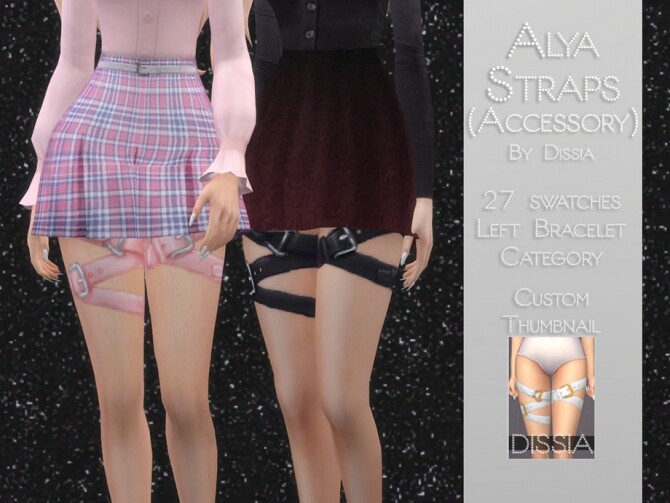 Sims 4 Alya Straps by Dissia at TSR