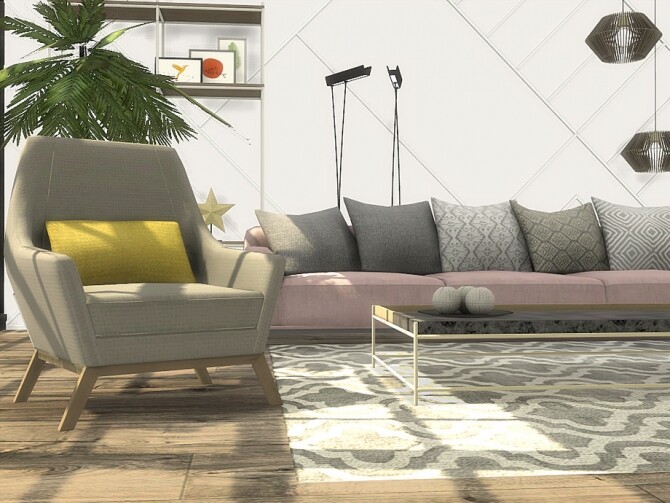 Sims 4 Yuba Living Room by ArtVitalex at TSR