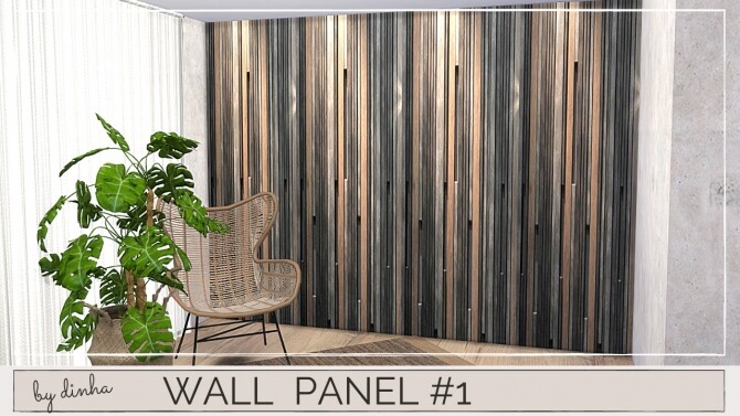 Sims 4 Wall Panel #1   5 Swatches at Dinha Gamer