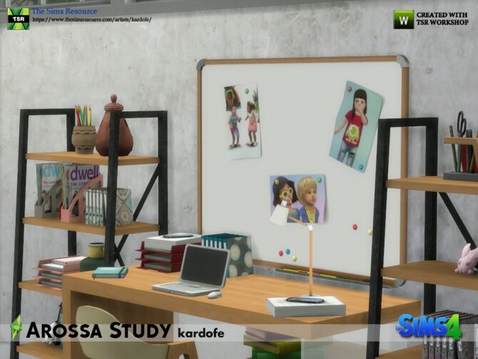 Sims 4 Arossa Study by kardofe at TSR
